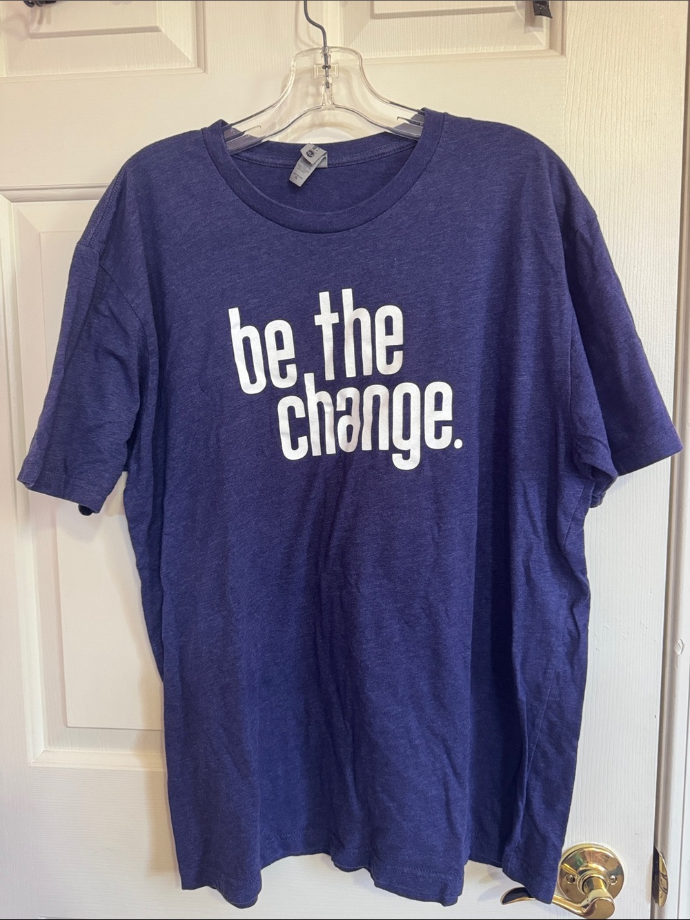 Next Level Apparel Navy 'Be The Change' Short Sleeve Tee